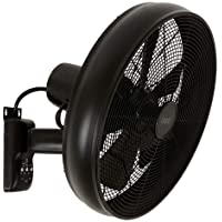 Los mejores  - Lucci Air Breeze - Ventilador de pared con mando a distancia- acero- color negro